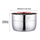 Maxbell Electric Pressure Cooker Inner Pot Rustproof for Home Use Restaurant Kitchen 12L