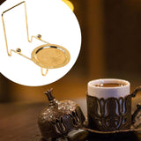 Maxbell Cup Saucers Display Stand Coffee Cup Display Rack for Home Saucers Coffee Bar Gold
