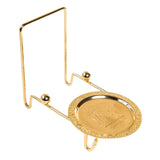 Maxbell Cup Saucers Display Stand Coffee Cup Display Rack for Home Saucers Coffee Bar Gold