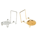 Maxbell Cup Saucers Display Stand Coffee Cup Display Rack for Home Saucers Coffee Bar Gold