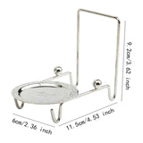 Maxbell Cup Saucers Display Stand Coffee Cup Display Rack for Home Saucers Coffee Bar Silver