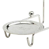 Maxbell Cup Saucers Display Stand Coffee Cup Display Rack for Home Saucers Coffee Bar Silver
