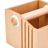 Maxbell Wood Coffee Knock Box Nonslip Base Ground Box for Cafe Office Kitchen