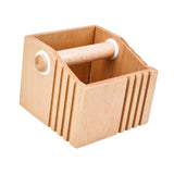 Maxbell Wood Coffee Knock Box Nonslip Base Ground Box for Cafe Office Kitchen