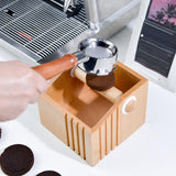 Maxbell Wood Coffee Knock Box Nonslip Base Ground Box for Cafe Office Kitchen