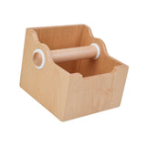 Maxbell Espresso Knock Box Wood Coffee Ground Knock Container for Bar Kitchen Office