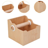 Maxbell Espresso Knock Box Wood Coffee Ground Knock Container for Bar Kitchen Office
