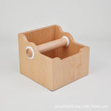 Maxbell Espresso Knock Box Wood Coffee Ground Knock Container for Bar Kitchen Office