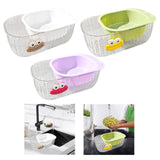 Maxbell Kitchen Strainer Colander Bowl Set 2 in 1 Double Layered Strainer for Mixing White
