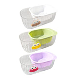 Maxbell Kitchen Strainer Colander Bowl Set 2 in 1 Double Layered Strainer for Mixing White