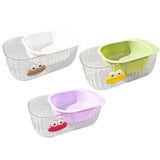 Maxbell Kitchen Strainer Colander Bowl Set 2 in 1 Double Layered Strainer for Mixing White