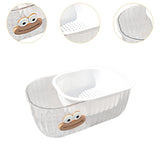 Maxbell Kitchen Strainer Colander Bowl Set 2 in 1 Double Layered Strainer for Mixing White