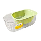 Maxbell Kitchen Strainer Colander Bowl Set 2 in 1 Double Layered Strainer for Mixing Green