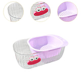 Maxbell Kitchen Strainer Colander Bowl Set 2 in 1 Double Layered Strainer for Mixing Violet