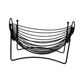 Maxbell Iron Fruit Basket Serving Tray Countertop Kitchen Counter Fruit Display Bowl black
