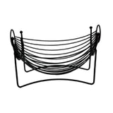 Maxbell Iron Fruit Basket Serving Tray Countertop Kitchen Counter Fruit Display Bowl black
