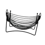 Maxbell Iron Fruit Basket Serving Tray Countertop Kitchen Counter Fruit Display Bowl black