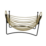 Maxbell Iron Fruit Basket Serving Tray Countertop Kitchen Counter Fruit Display Bowl Gold