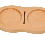 Maxbell Wooden Coffee Tamper Holder Multifunctional Espresso Tamper Station for Home Light Brown