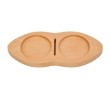 Maxbell Wooden Coffee Tamper Holder Multifunctional Espresso Tamper Station for Home Light Brown