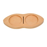 Maxbell Wooden Coffee Tamper Holder Multifunctional Espresso Tamper Station for Home Light Brown