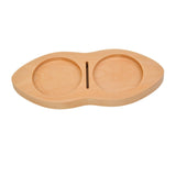 Maxbell Wooden Coffee Tamper Holder Multifunctional Espresso Tamper Station for Home Light Brown