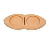 Maxbell Wooden Coffee Tamper Holder Multifunctional Espresso Tamper Station for Home Light Brown