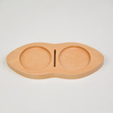 Maxbell Wooden Coffee Tamper Holder Multifunctional Espresso Tamper Station for Home Light Brown