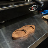 Maxbell Wooden Coffee Tamper Holder Multifunctional Espresso Tamper Station for Home Brown