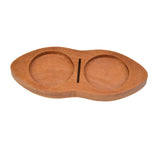 Maxbell Wooden Coffee Tamper Holder Multifunctional Espresso Tamper Station for Home Brown