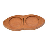 Maxbell Wooden Coffee Tamper Holder Multifunctional Espresso Tamper Station for Home Brown