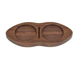 Maxbell Wooden Coffee Tamper Holder Multifunctional Espresso Tamper Station for Home Dark Brown