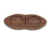 Maxbell Wooden Coffee Tamper Holder Multifunctional Espresso Tamper Station for Home Dark Brown