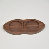 Maxbell Wooden Coffee Tamper Holder Multifunctional Espresso Tamper Station for Home Dark Brown
