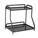 Maxbell Bathroom Countertop Organizer Perfume Tray for Dressing Table Bedroom Makeup 2 Layer Black