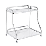 Maxbell Bathroom Countertop Organizer Perfume Tray for Dressing Table Bedroom Makeup 2 Layer White