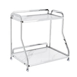 Maxbell Bathroom Countertop Organizer Perfume Tray for Dressing Table Bedroom Makeup 2 Layer White