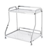 Maxbell Bathroom Countertop Organizer Perfume Tray for Dressing Table Bedroom Makeup 2 Layer White