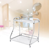 Maxbell Bathroom Countertop Organizer Perfume Tray for Dressing Table Bedroom Makeup 2 Layer White