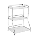 Maxbell Bathroom Countertop Organizer Perfume Tray for Dressing Table Bedroom Makeup 3 Layer White