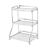 Maxbell Bathroom Countertop Organizer Perfume Tray for Dressing Table Bedroom Makeup 3 Layer White