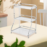 Maxbell Bathroom Countertop Organizer Perfume Tray for Dressing Table Bedroom Makeup 3 Layer White