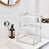 Maxbell Bathroom Countertop Organizer Perfume Tray for Dressing Table Bedroom Makeup 3 Layer White