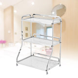 Maxbell Bathroom Countertop Organizer Perfume Tray for Dressing Table Bedroom Makeup 3 Layer White