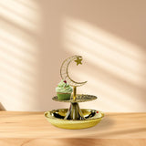 Maxbell 2 Tier Cupcake Stand Metal Dessert Stand for Commercial Birthday Celebration