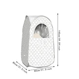 Maxbell Portable Steam Sauna Portable Foldable Chair Oxford Cloth Sauna Box for Dorm white