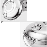 Maxbell Chinese Small Hot Pot Portable Stainless Steel Hotpot for Camp Hotel 20cm silvery