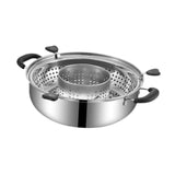 Maxbell Rotating Hotpot Pot Lifting Chafing Dish Basin for Dumpling Festival Camping A