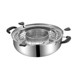 Maxbell Rotating Hotpot Pot Lifting Chafing Dish Basin for Dumpling Festival Camping A