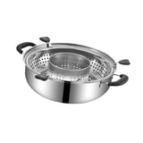 Maxbell Rotating Hotpot Pot Lifting Chafing Dish Basin for Dumpling Festival Camping A